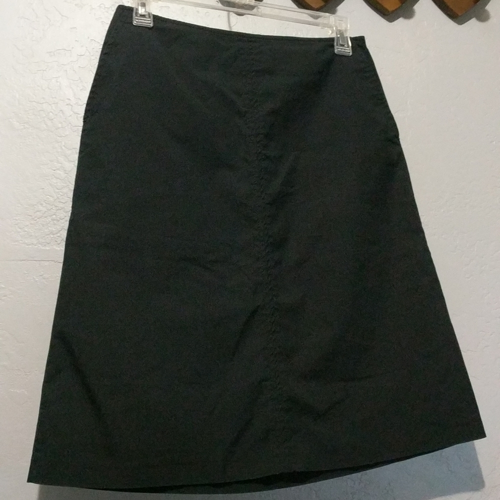 New York & Company A-line Stretch Skirt Black Size 2